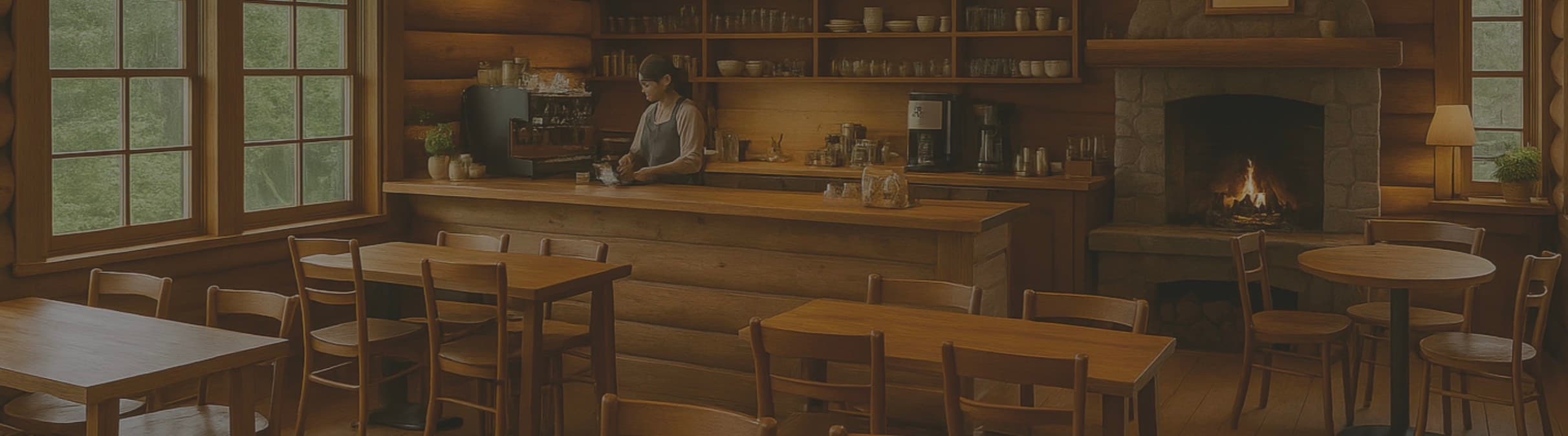 居心地の良いカフェバーエリア