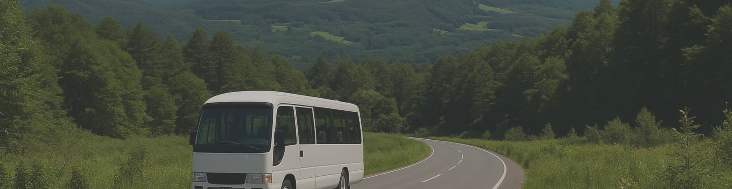 宿泊客の送迎に使われるシャトルバス